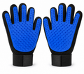 GoPrimeNest Pet Grooming Gloves for Dogs & Cats – Deshedding Grooming Gloves with Soft Silicone Tips, Hair Remover Mitt, Adjustable Wrist Strap, Reusable & Washable, 1 Pair
